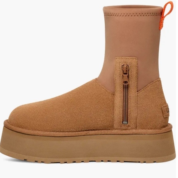 NEW Ugg Classic Dipper Platform Boot chestnut size 10 - Picture 6 of 7